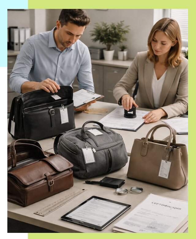 Сертификация сумок в Климовске от 7596 руб. | Алешин-Клс