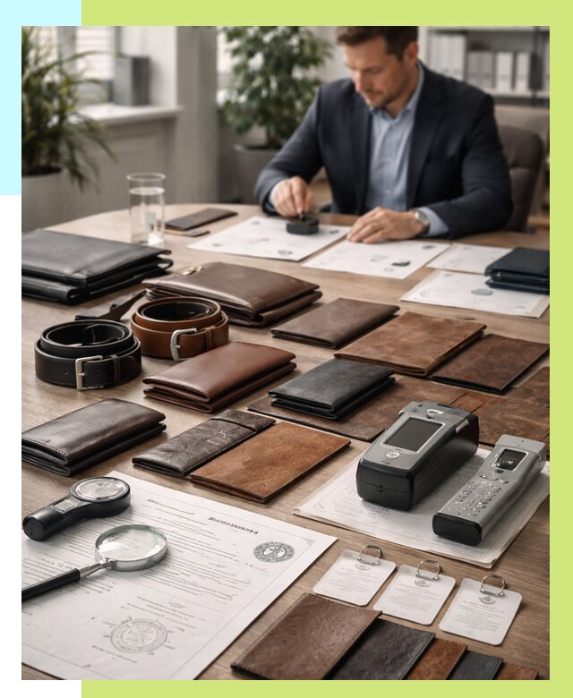 Сертификация кожаных изделий в Климовске от 12154 р. | Алешин-Клс