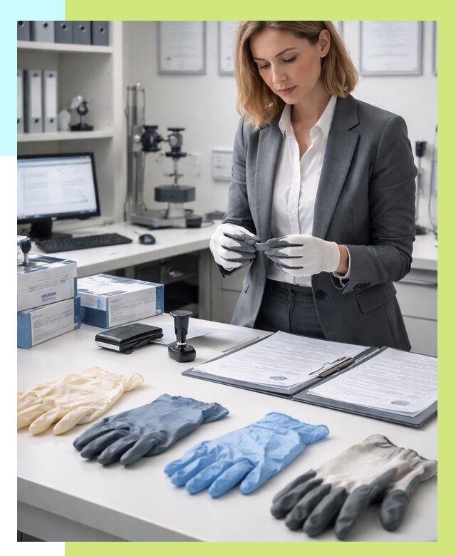 Сертификация перчаток в Климовске от 8609 р. | Алешин-Клс