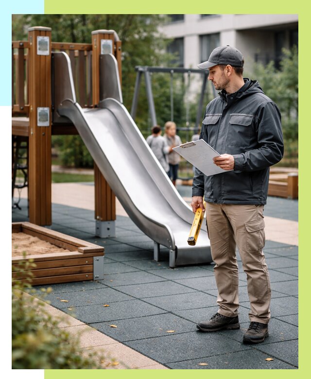 Сертификация детских площадок в Климовске от 25320 р. | Алешин-Клс