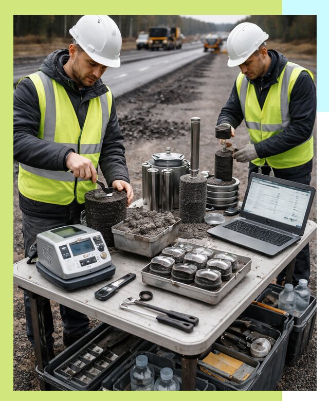 Сертификация асфальта: испытания и подтверждение в Климовске