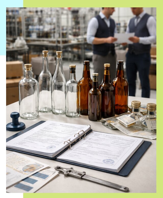 Сертификация стеклянных бутылок в Климовске от 25320 р. | Алешин-Клс