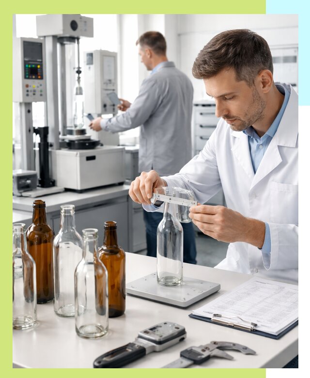 Сертификация стеклянных бутылок и сопутствующей упаковки в Климовске