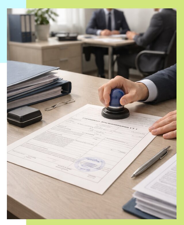 Сертификат происхождения СТ 1 в Климовске от 4558 р. | Алешин-Клс