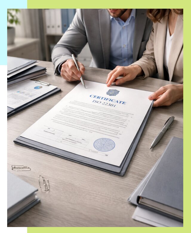 Сертификат ISO 22301 в Климовске от 45576 р. | Алешин-Клс срочно