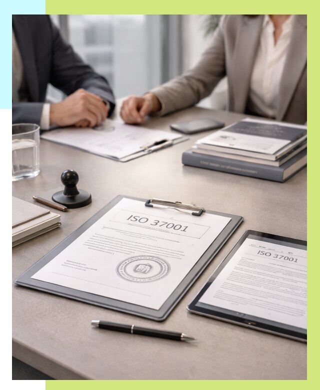 Сертификат ISO 37001 в Климовске оформить от 121536 р. Алешин-Клс